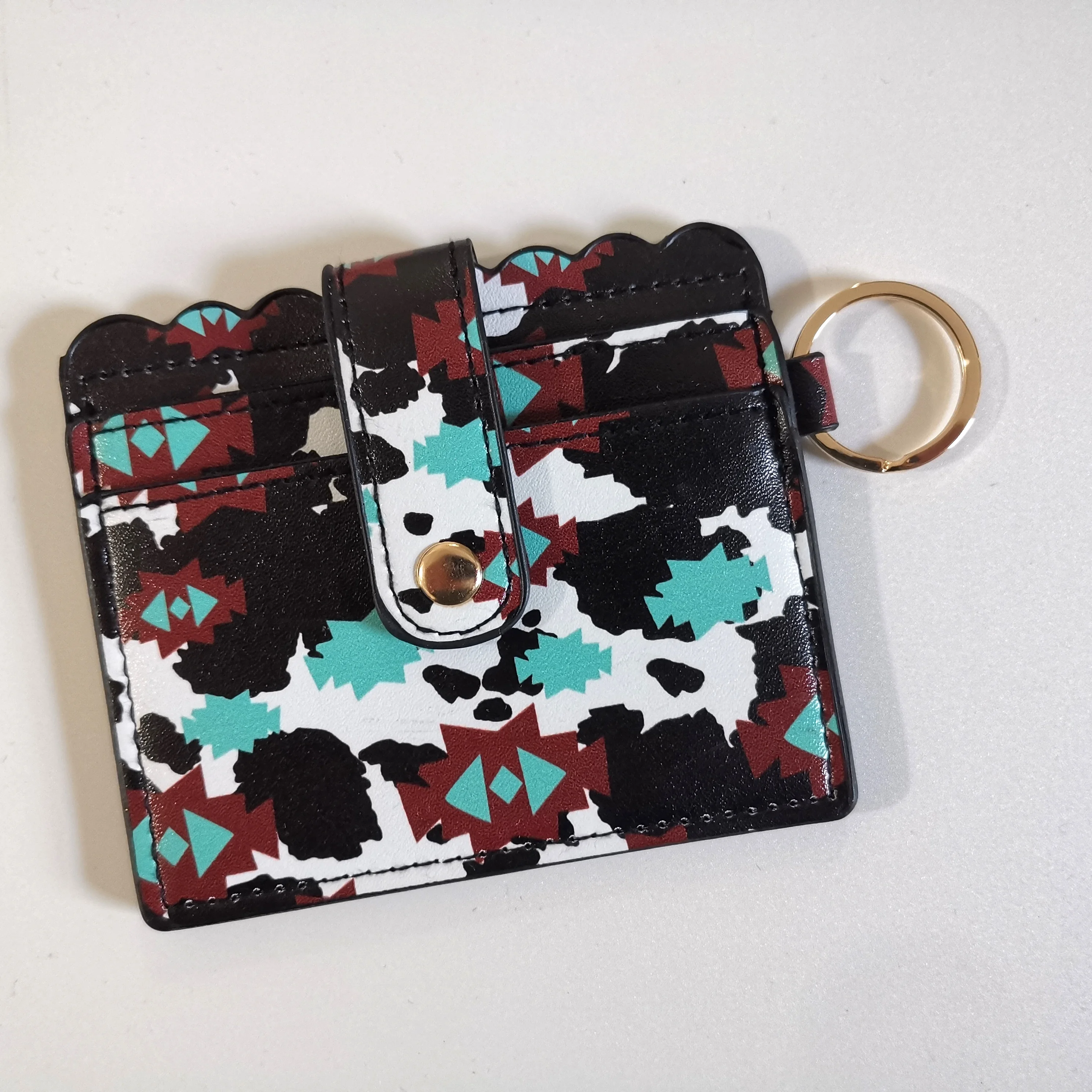 New Arrival Personalized Wristlet Bracelet Keychain Wristlet Custom Leather Wallet
