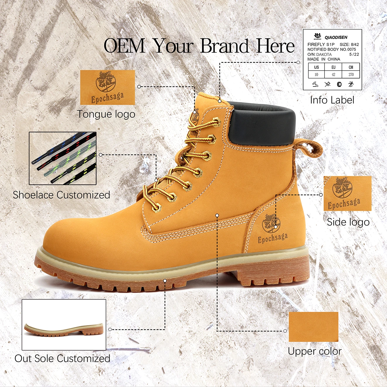 Anti-smashing wear-resisting puncture-proof high-quality anti-slip light industrial safety shoes