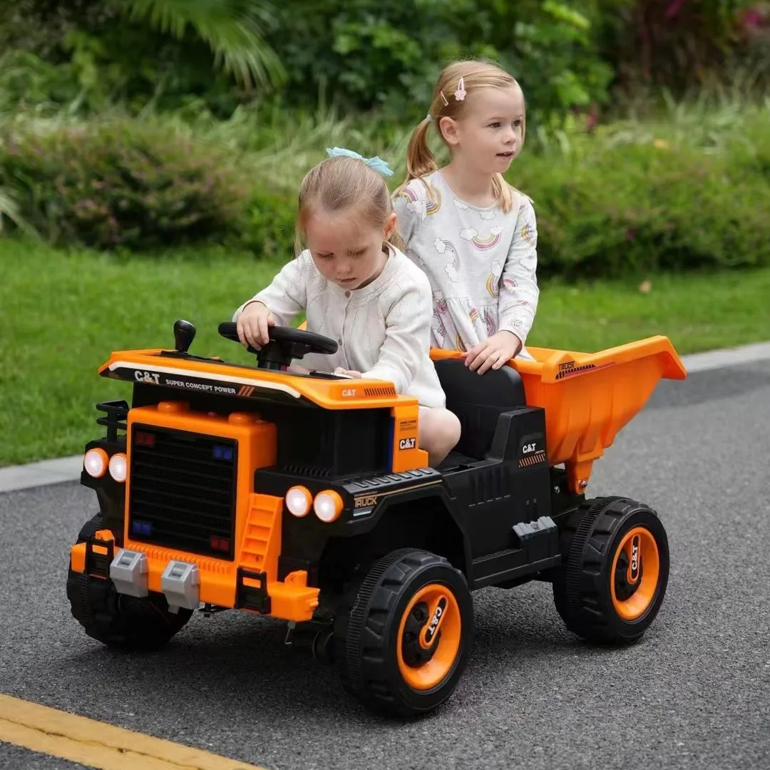 Factory Cheap ride on Car Toy Excavator Baby Boy Sliding Electric Trolley Toy Car Can Make Birthday Gift
