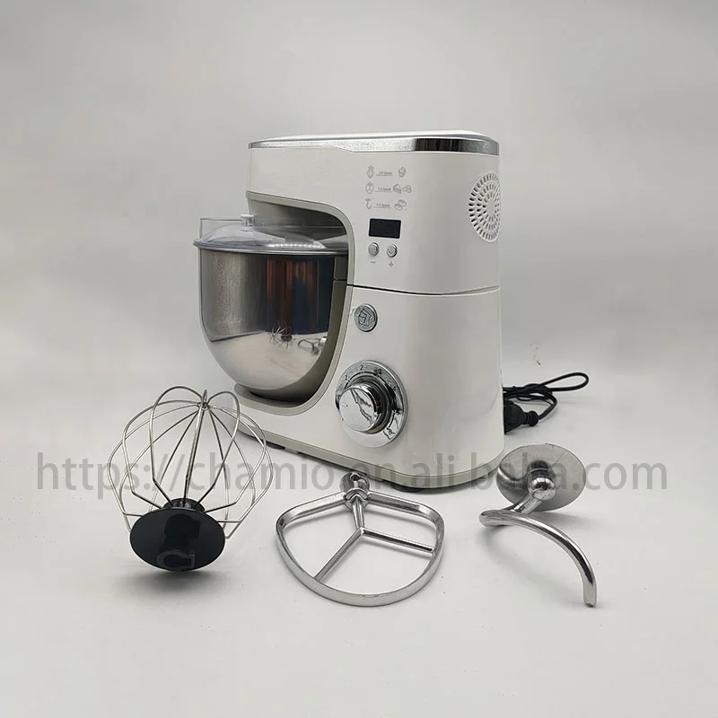 1000W Stand Dough Mixer with 5L Stainless Steel Bowl 6-Speed Tilt-Head Electric Bread Dough Kneader