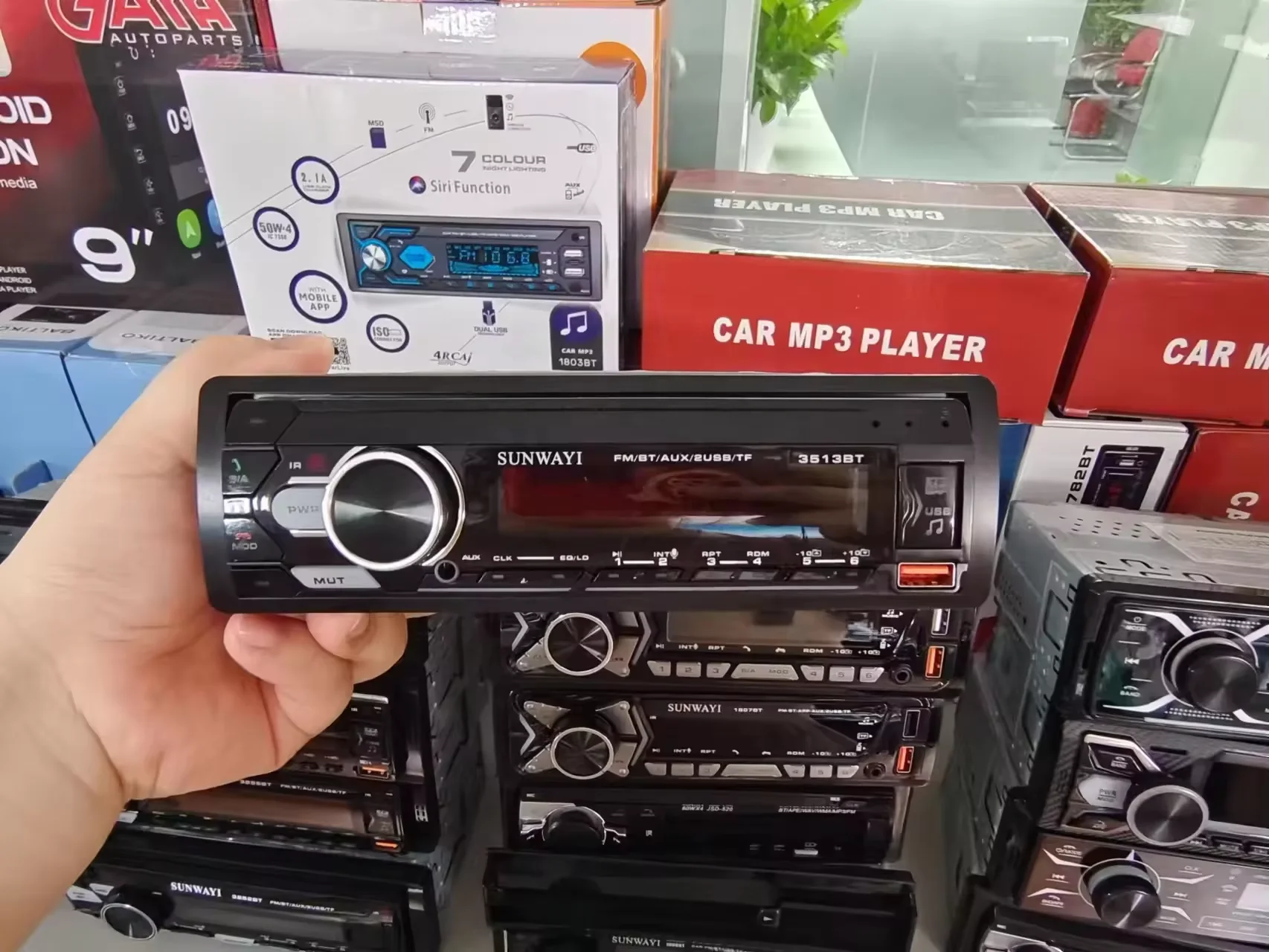 Модель M12 автомобильное радио 1 din BT USB FM TF пульт дистанционного управления один цвет LCD Автомобильный MP3-плеер автомобильный стерео mp3-плееры