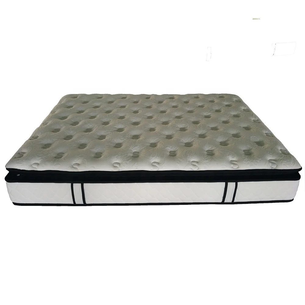 Wholesale Bed Mattress Hotel Bedroom Pocket Coil Spring Sleep Well King Queen Size Latex Orthopedic Memory Foam Mattress In Box