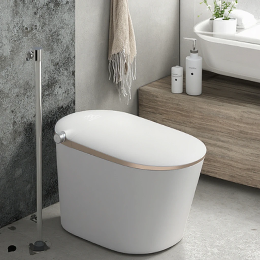 Durable Smart Intelligent Ceramic Wc Toilet Bathroom Automatic Sanitary Ware Floor Mounted Smart Toilet