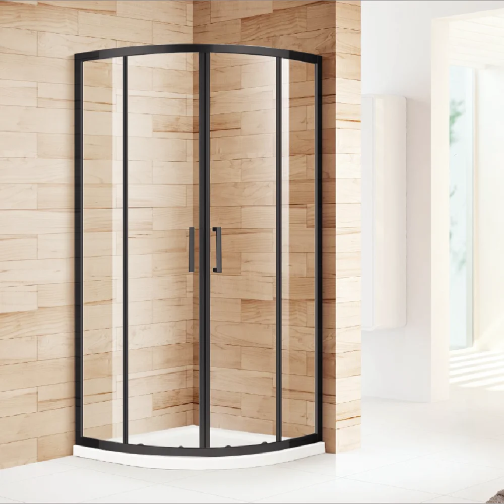 SALLY Frameless Tempered Glass Shower Door Rectangular 10mm Sliding Shower Door Hardware Tub Shower With Glass Door Bathroom