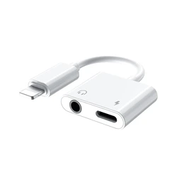 3.5 Jack Earphone For Lighting To 3.5mm Aux Headphones Adapter Audio Cable for Iphone 12 Charger Aux Audio Jack Adapter