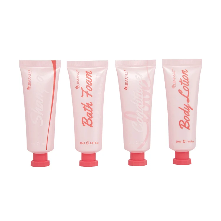 LOVE series small shampoo empty plastic bottles plastic bottles for shampoo