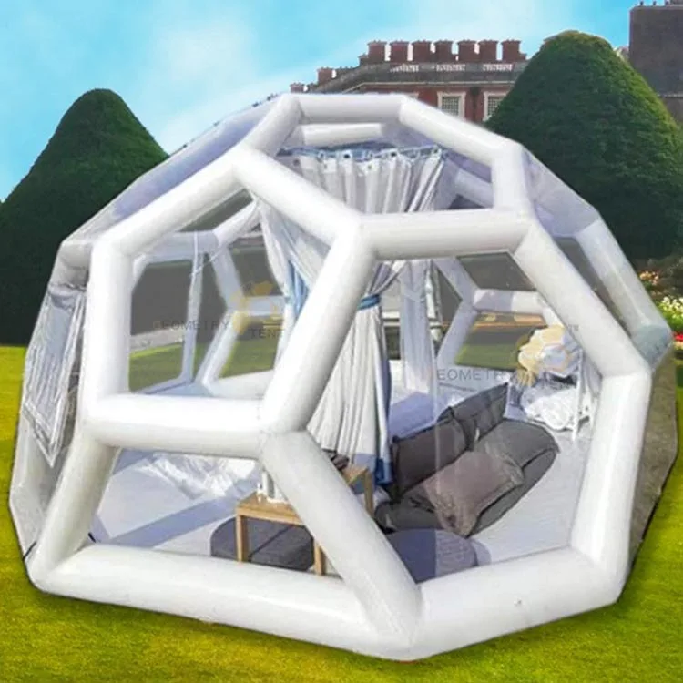 Outdoor  Camping Hotel Custom size and shape Advertising Inflatable Bubble Party Clear Dome Tent