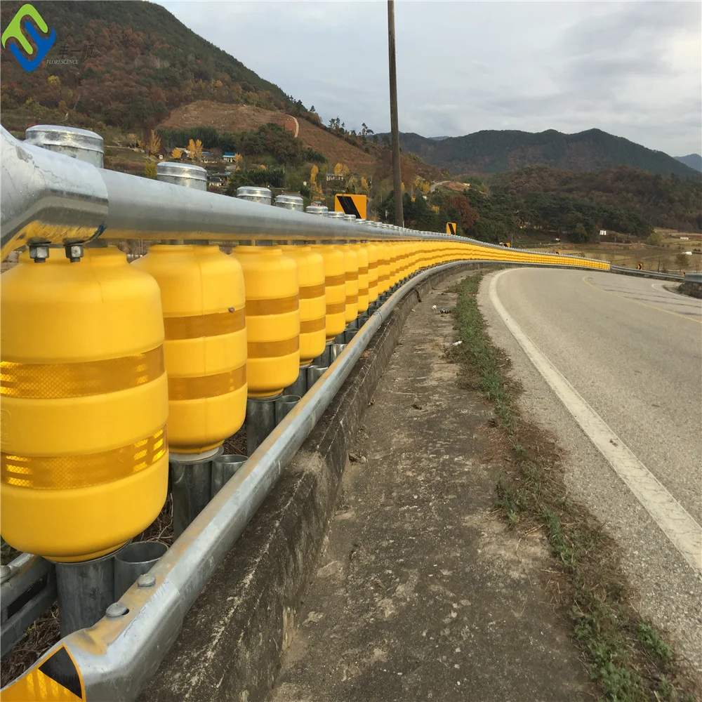 Traffic Safety Eva Buckets Rolling Anti Crash Guardrail Road Roller Barrier