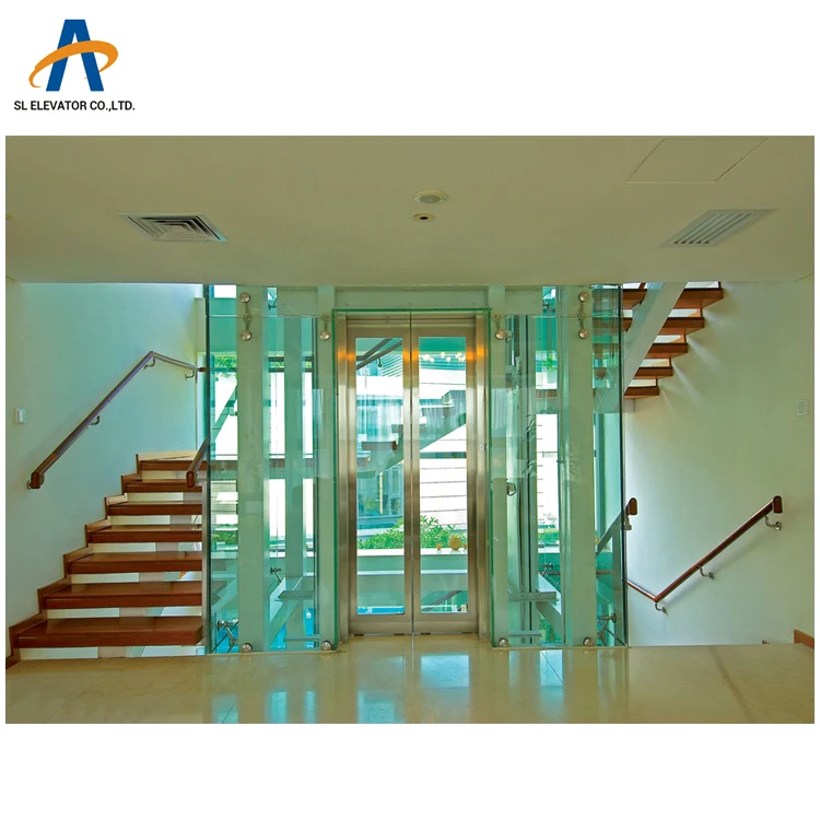 Three side opening sightseeing elevators panoramic glass lift new design elevator