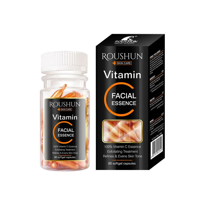 Roushun Vitamin C Serum For Face,Capsules,Defying Rejuvenation Capsules ,Naturally Repair and Reduce Deep Wrinkles vc serum