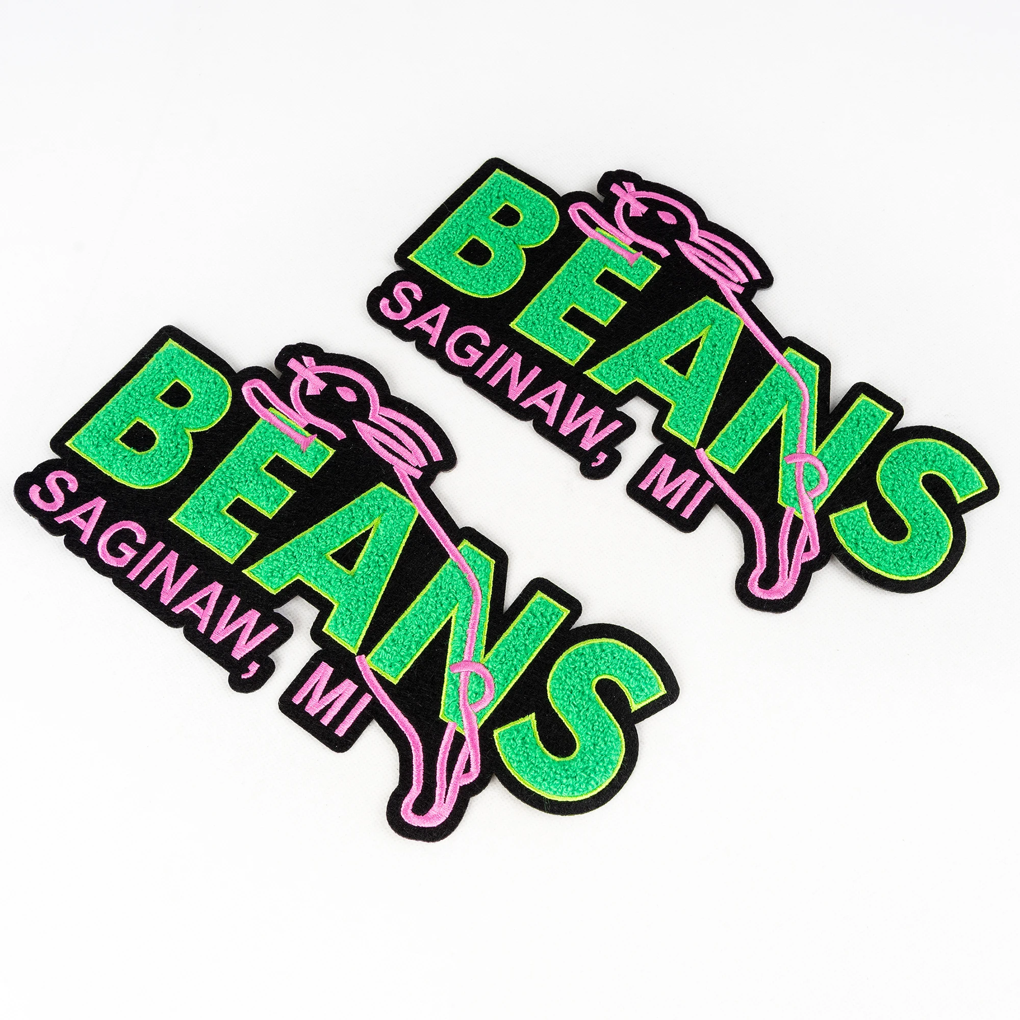 Toothbrush Embroidery And Computer Embroidery 3D Pattern Sequin Embroidery Patches