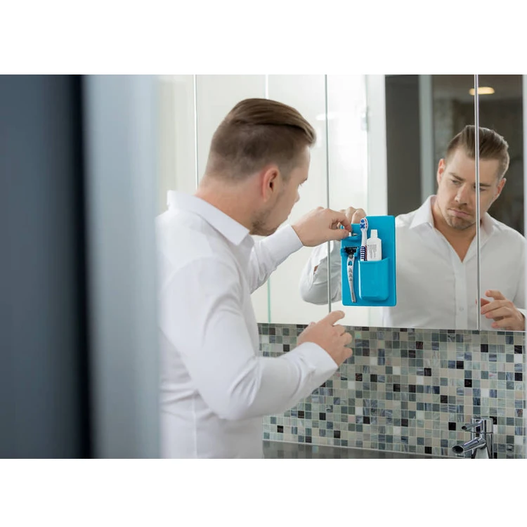 New Product Portable Silicone Bathroom Toothbrush Holder Toothpaste Holder Barber Straight Razor holder