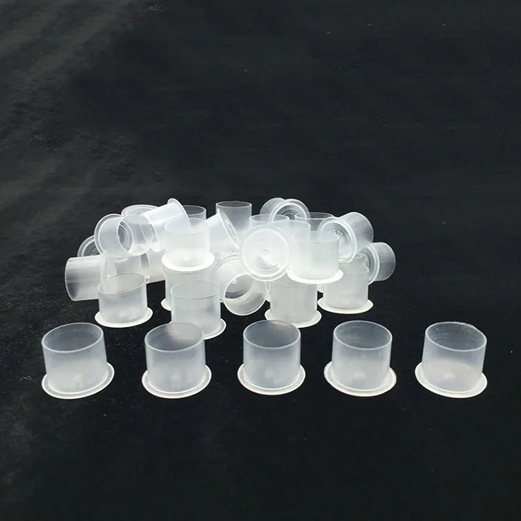 100PCS/Bag Hot Selling Transparent Disposable Plastic Tattoo Pigment Cups Ink Cup