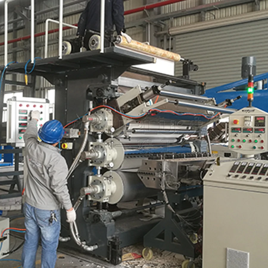 asa pvc plastic roof tile machine PVC floor tile making machine extrusion line