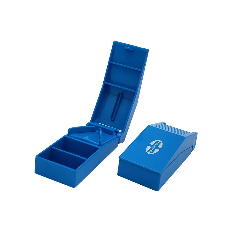 Best sell professional Portable Travel Pill Cutter tablet crush with Stainless Steel Blade