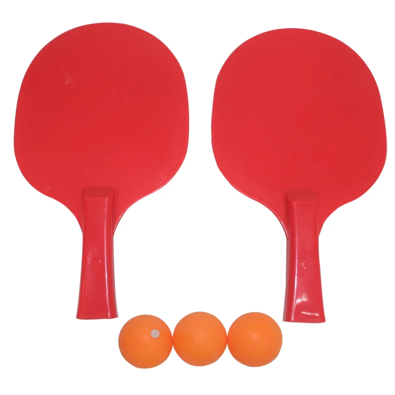 Elastic Soft Shaft Table Tennis Ball Trainer Set with Bats and Balls Family Training