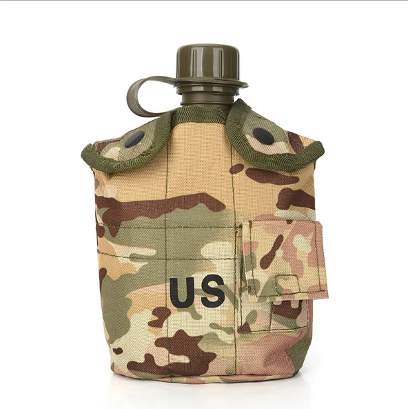 Wholesale old fashioned flat kettle outdoor army kettle aluminum mountaineering Customized military training kettle