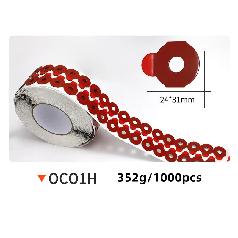 Red Eyeglasses Edging Anti Slip Glasses Double-Sided Adhesive Sticker Tape for Auto Edger Lens Processing