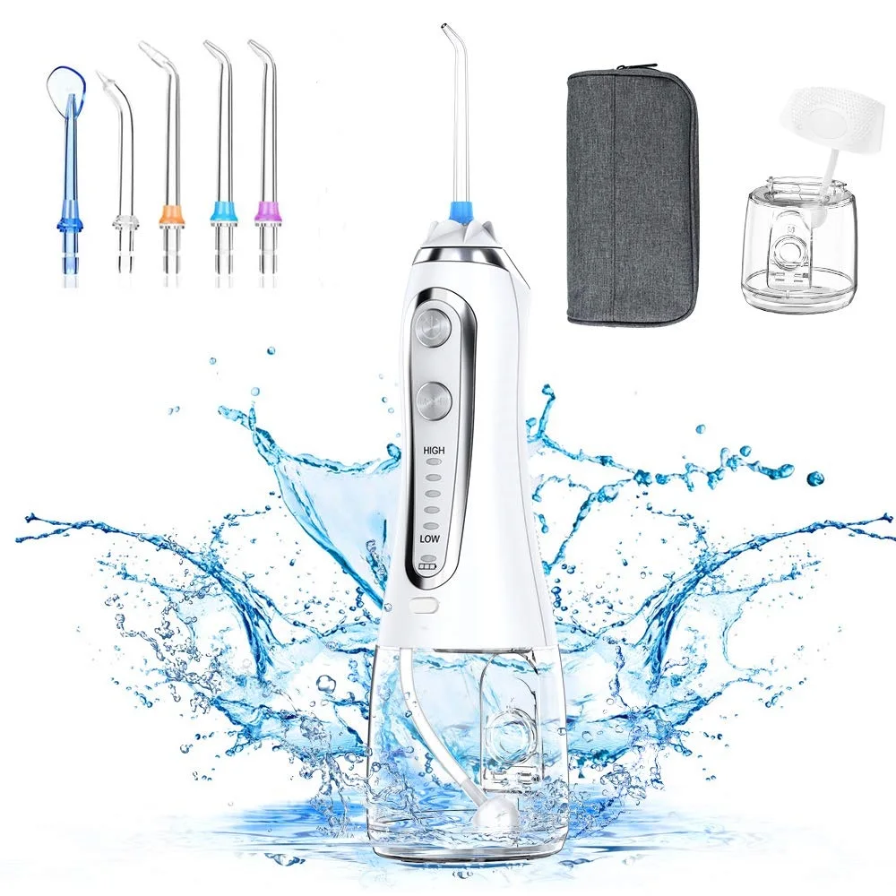 H2ofloss USB Charging Portable Oral Irrigator Rechargeable Dental Electric Irrigator Waterproof IPX7 Dental Wireless Irrigator
