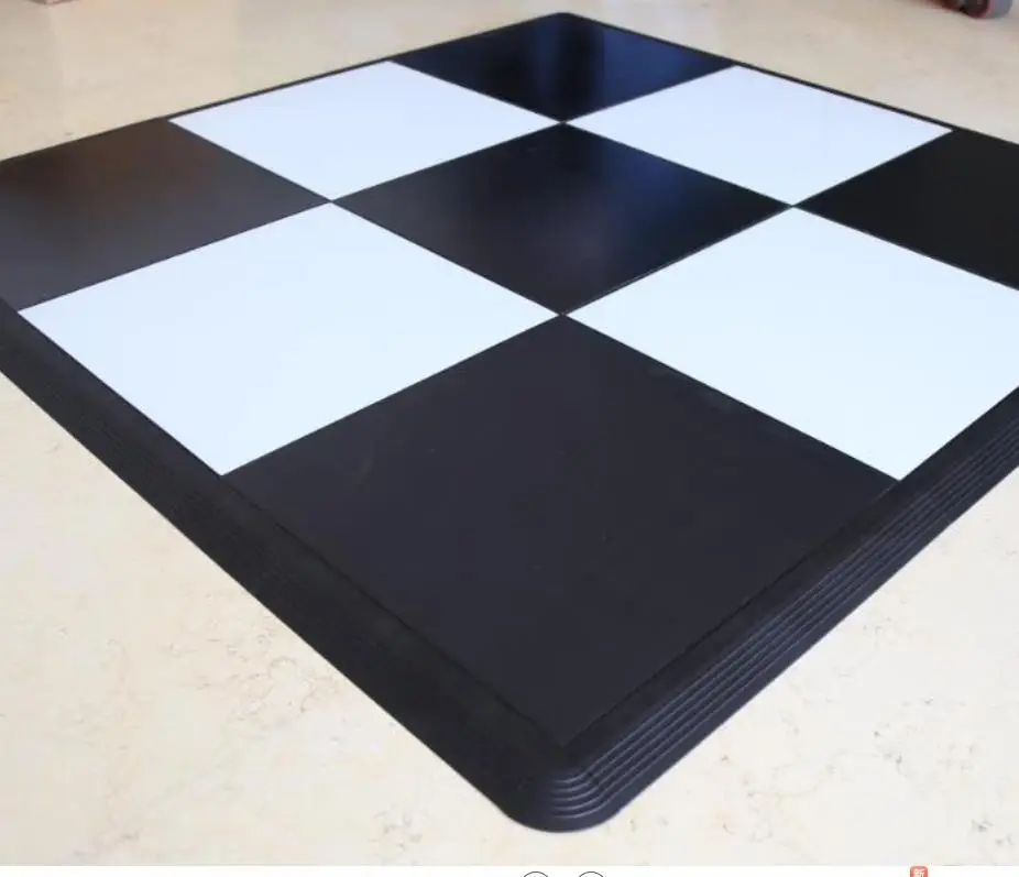 White interlocking dance floor tiles party tiles