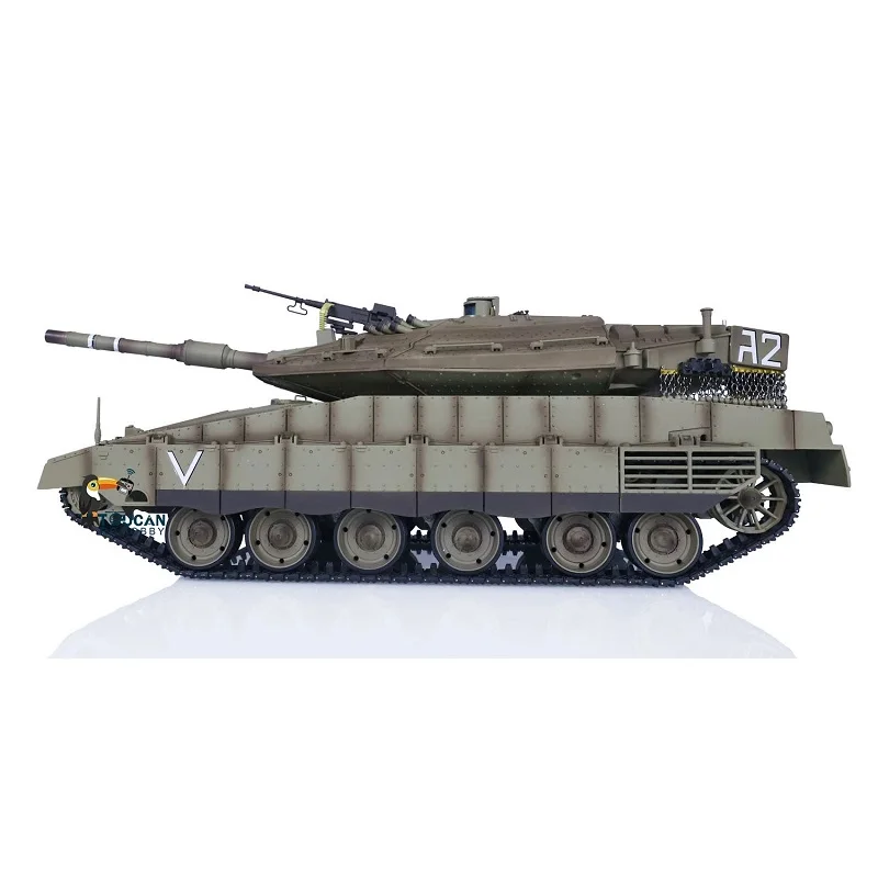 Henglong RC Tank 1/16 IDF Merkava Main Battle Military 3958-1 TK-7.0 Remote Control Model Outdoors Toy Gift for Boys