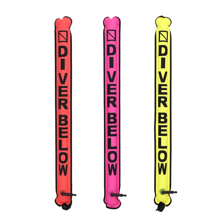Underwater Safety Signal Buoy Float Inflatable Tube Sausage Scuba Diving Surface Marker Buoy SMB