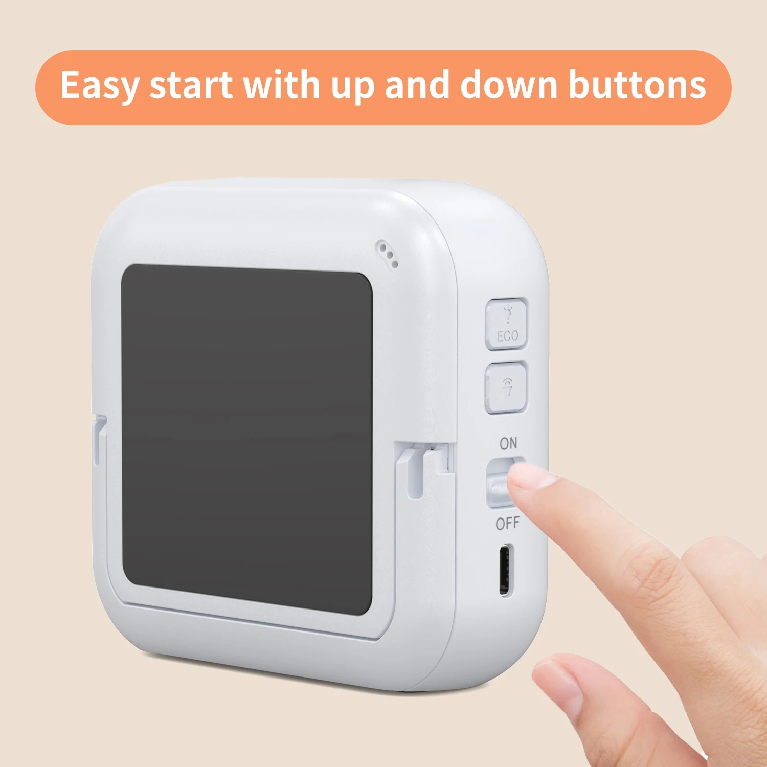 Home Kitchen Digital Visual Rotary Count Up timer White black 60 Minutes Rechargeable Timer