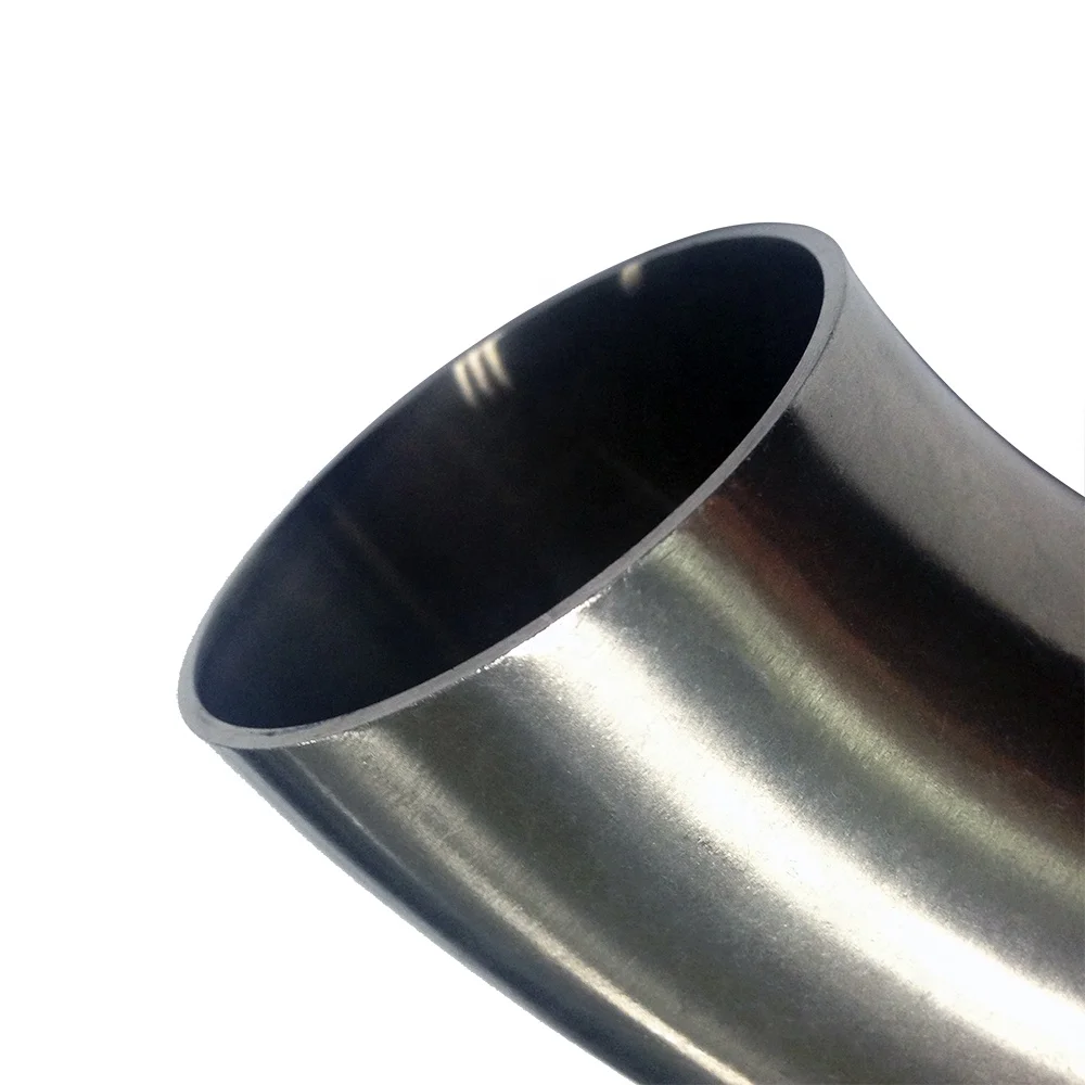 DIN sanitary welded 45 degree elbow