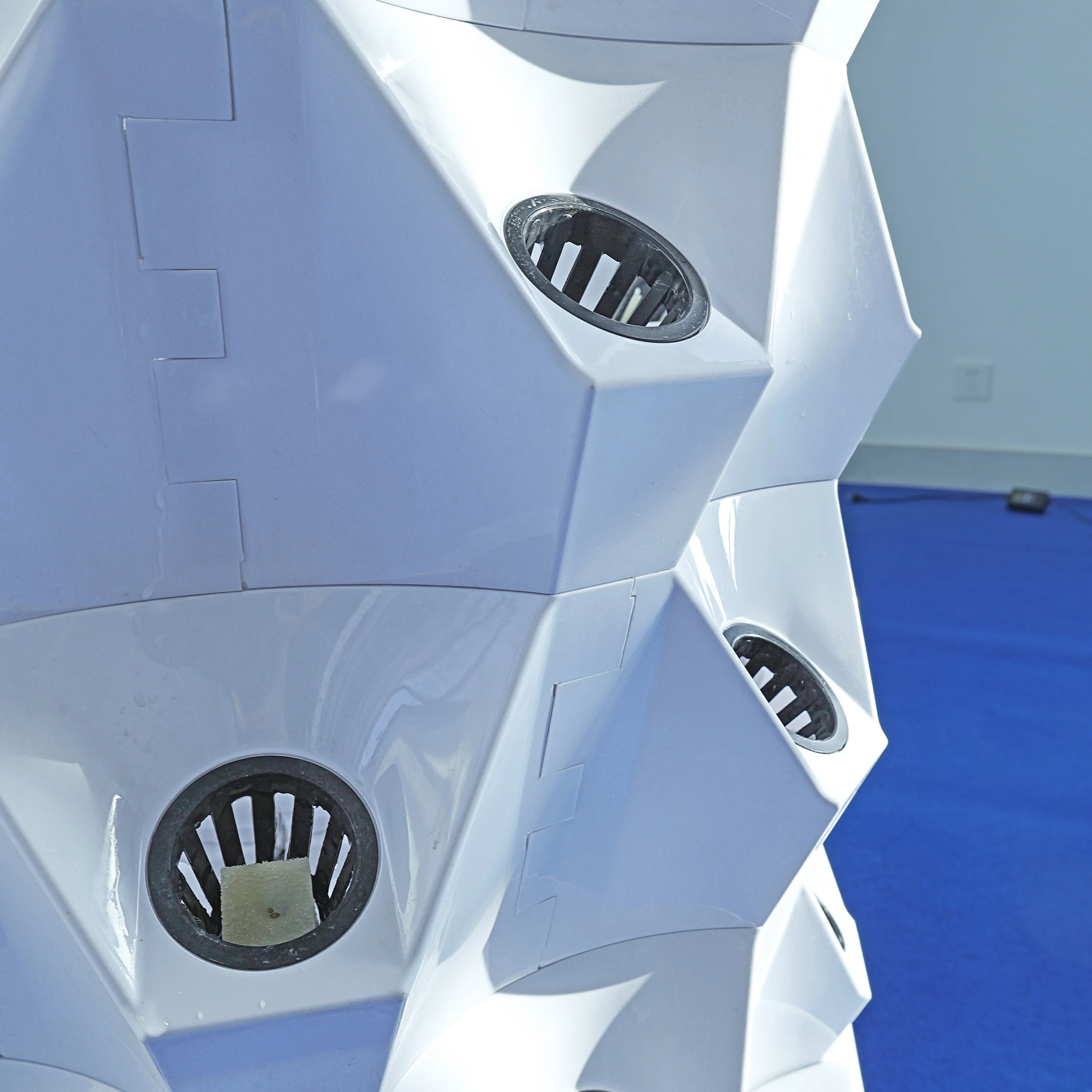 tower aeroponics garden vertical with 4 led light