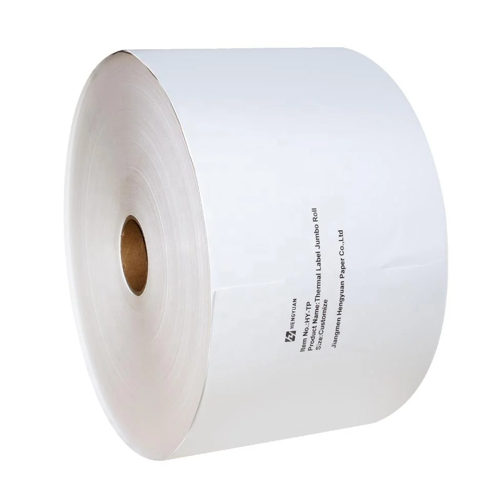 Factory Direct Inkjet Glossy Matte PP Synthetic Thermal Label Paper Sticker Printing Jumbo Rolls