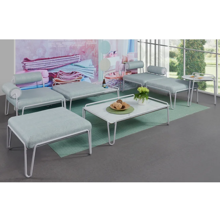 New Design Wholesale Hotel Aluminum Frame Metal Aluminum Outdoor Furniture Set