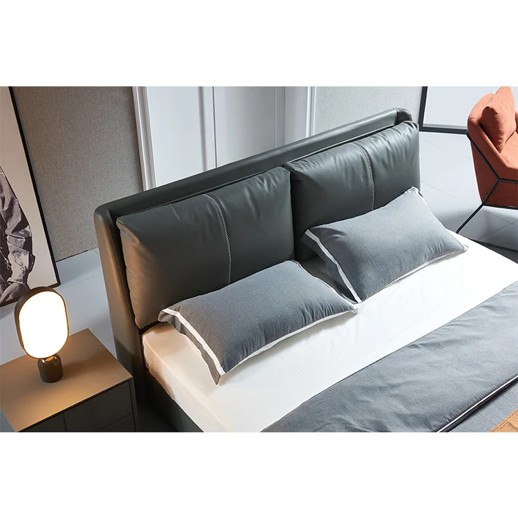 
Nordic modern contracted master bedroom double bed minimalism 