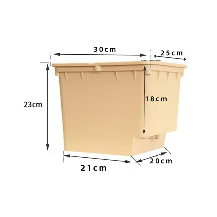 Dutch Barrel 2 Holes Black Hydroponics Tomatoes Dutch Grow tank Bucket System Square Barrel for Soilless Culture