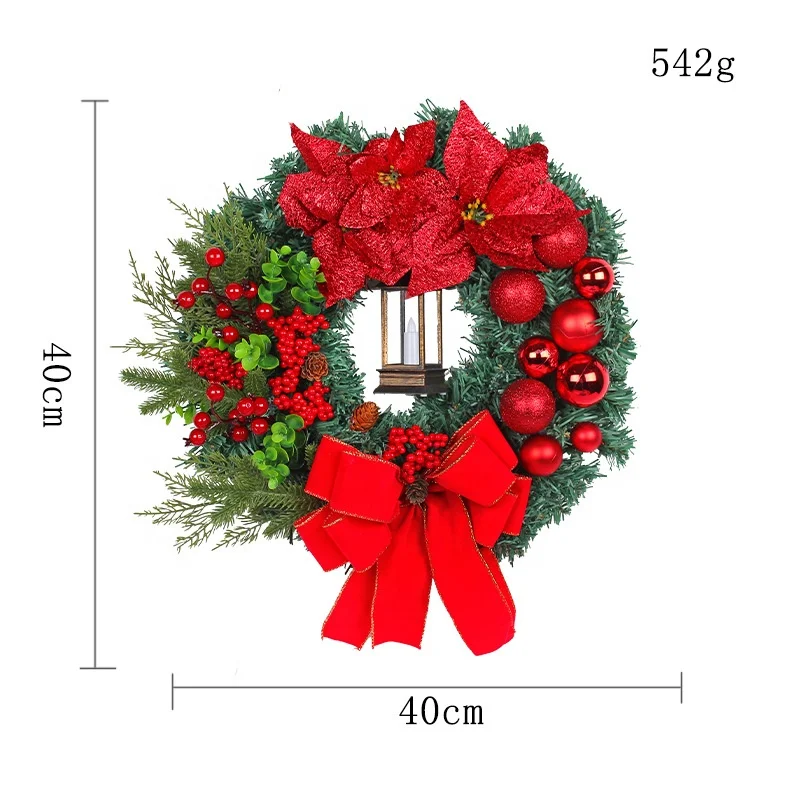 Ourwarm Christmas Decoration Large Door Wreath Ornaments Making Supplies  Christmas Garlands & Wreaths For Home Wall Decor