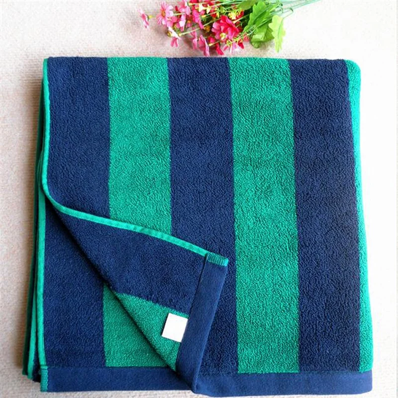 Dyed yarn jacquard velour cotton beach towel stripe beach towels