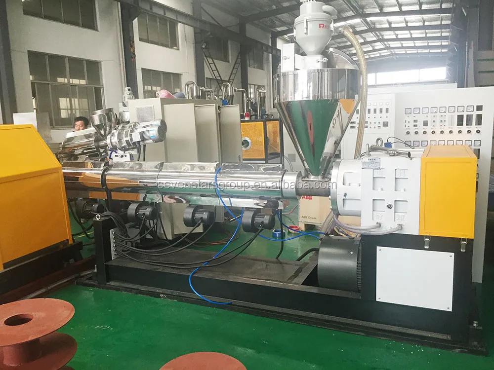 Soft PVC Plastic spiral Steel Wire Reinforced Pipe Hose extruder machine