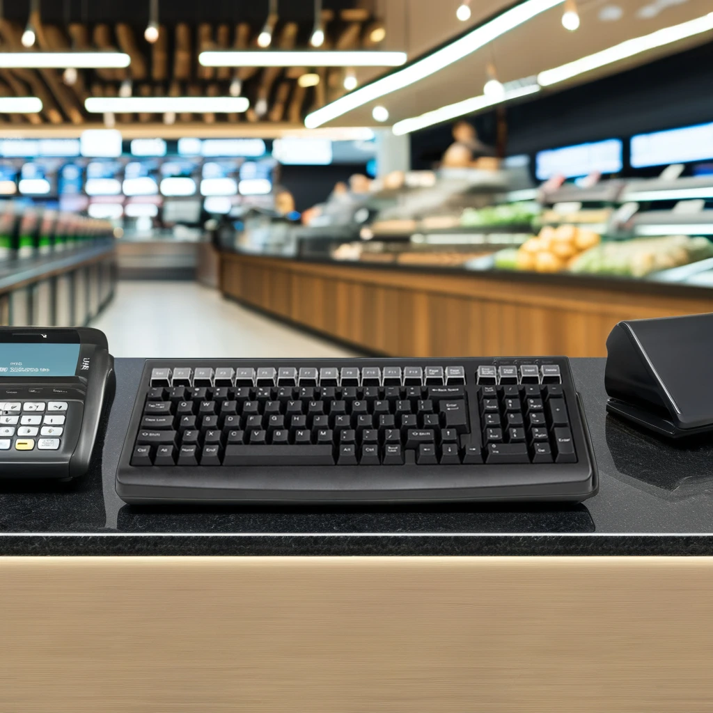 Hot Sale 101 Keys USB Pos Programmable Keyboard with Magnetic Card Reader for POS Use