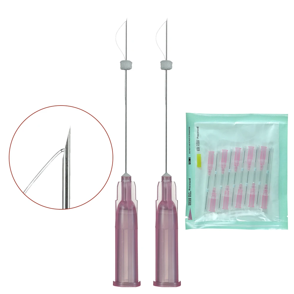 Sharp Needle Monkey Hilos 27g 50mm Forehead Cheek Filling Smooth Pcl Mono Thread