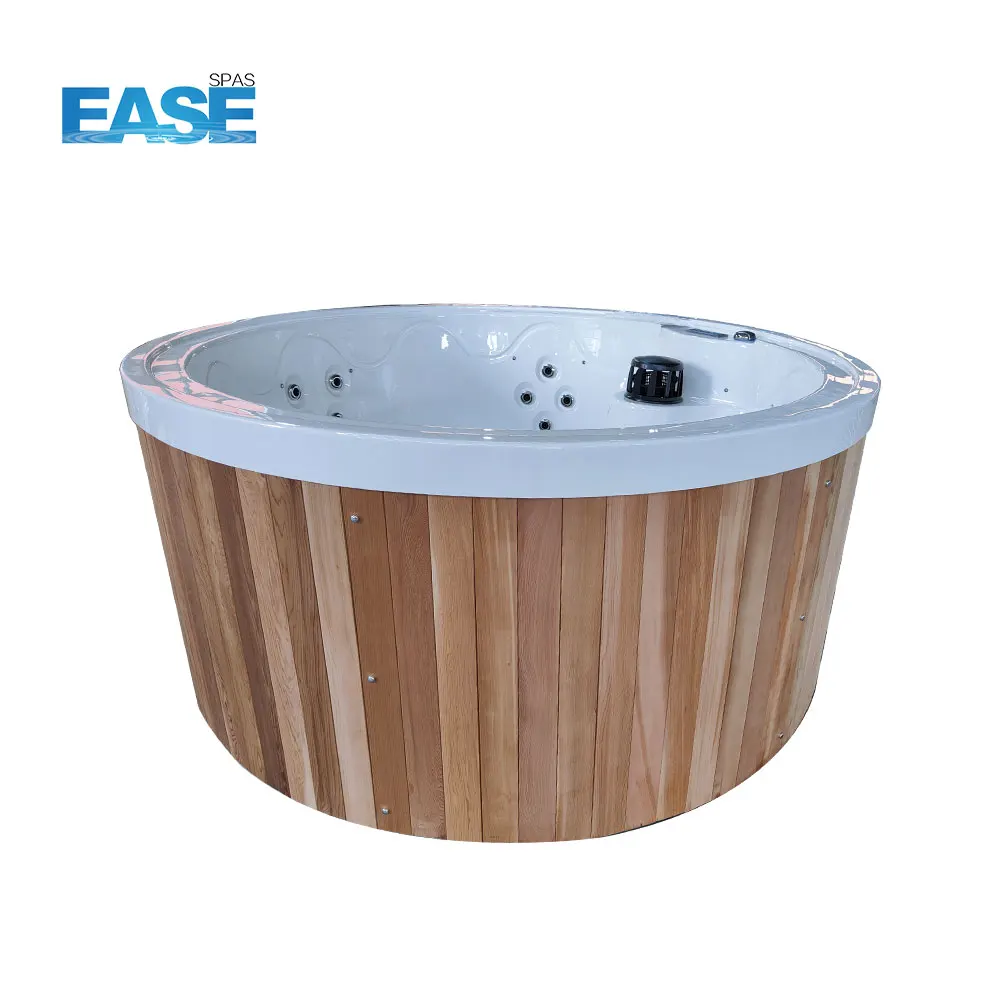 Cedar Natural Wooden Outdoor Hot Tub 5 Person Jacuzzier Massage Spa Tubs