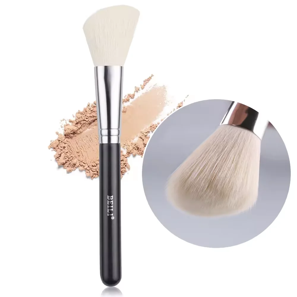 Factory wholesale single makeup brush Eco-Friendly synthetic hair large contour brush luxury loose powder blush brush