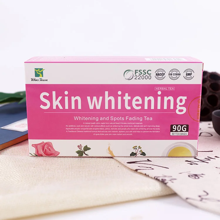 Skin whitening Tea Acne removal and skincare 30 tea bags per box one box for whitening skin effective