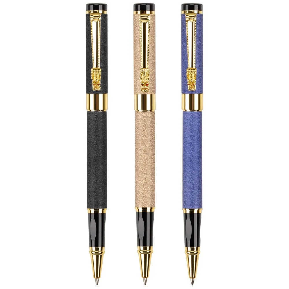 Factory Hot Sale Dragon Frosted Metal Ballpoint Pen with Custom Logo Fountain Pen for Promotional Souvenir Gift Ink Pen