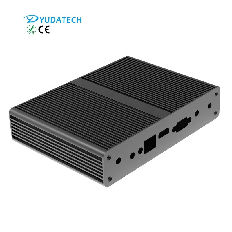 Oem Customized Aluminium Alloy Industrial Desktop Computer Carrying Case Mini Itx Pc Slim Case