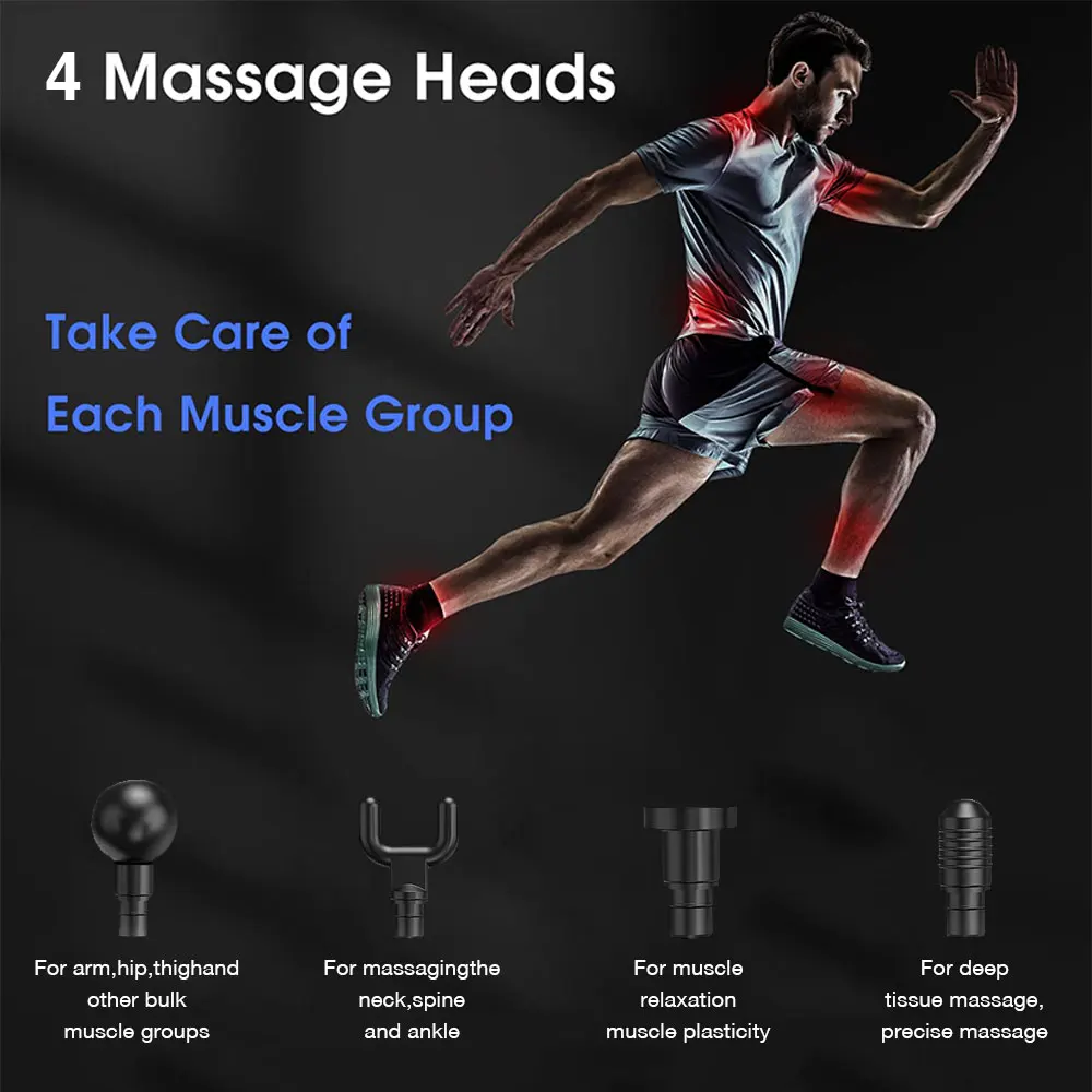 High Frequency Professional 6 Speed Deep Tissue Percussion Muscle Massager Infinity Machine Small Massage Gun