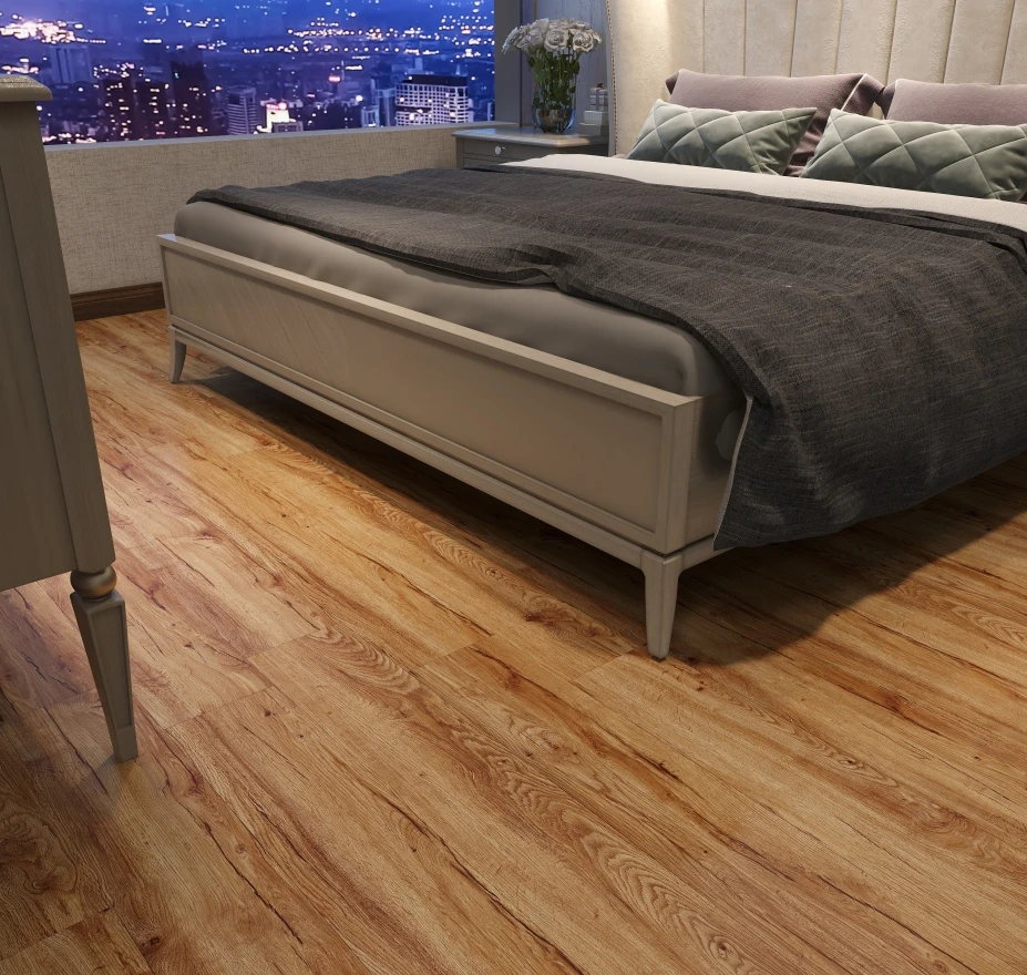 Spc vinyl flooring plank 4mm 6mm with underlay