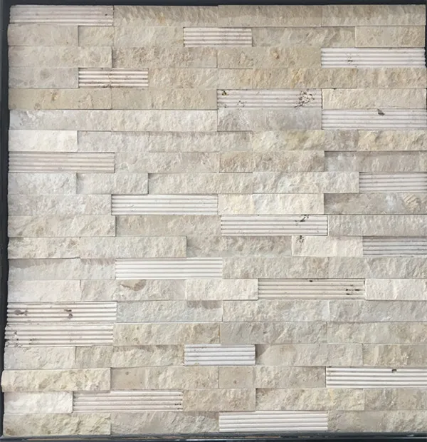Natural Beige Color Marble Stone Cladding Travertine Wall Veneer