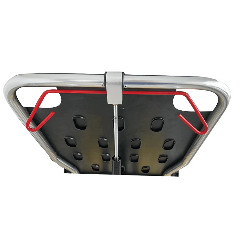 Multi-functional aluminum x-shaped tail folding 9-position adjustable ambulance stretcher