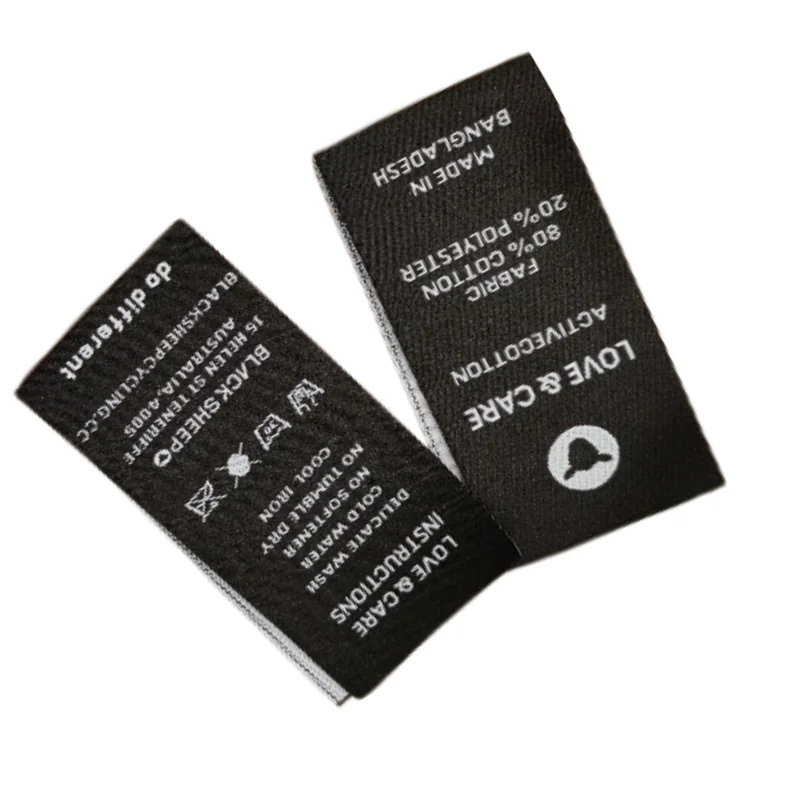 Custom Design As Children Soft Comfortable Reproducible Woven Label For Garment Accessories Patches Sew Iron On For Clothing
