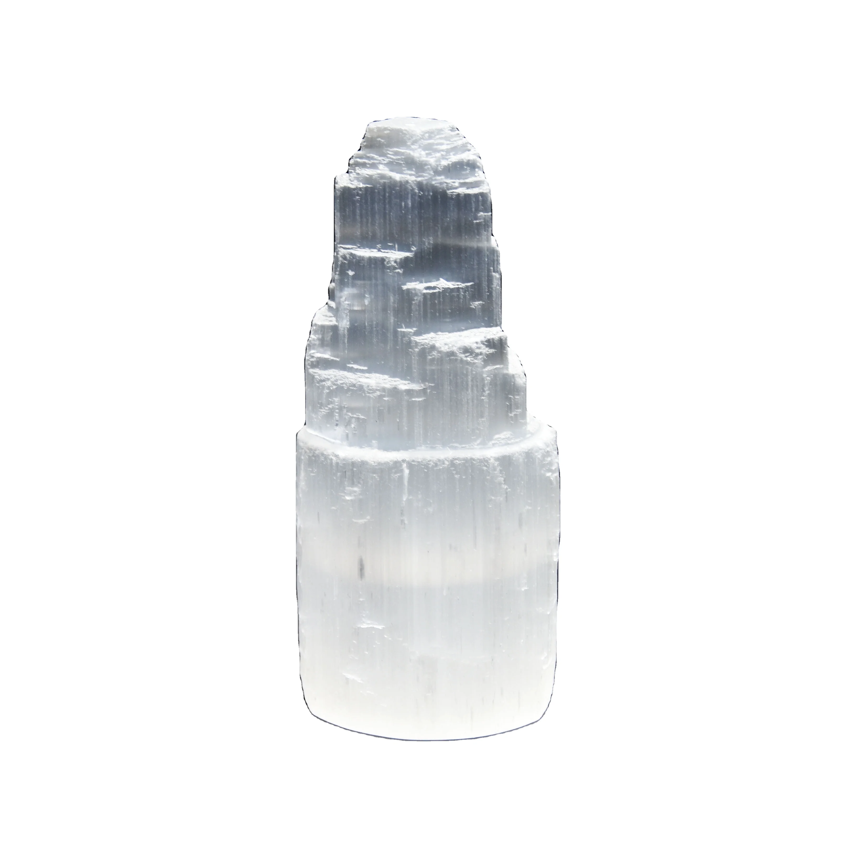 Best Selling High Quality Feng Shui Craft Crystals Healing Selenite Tower Lamps For Home Decoration Or Gifts