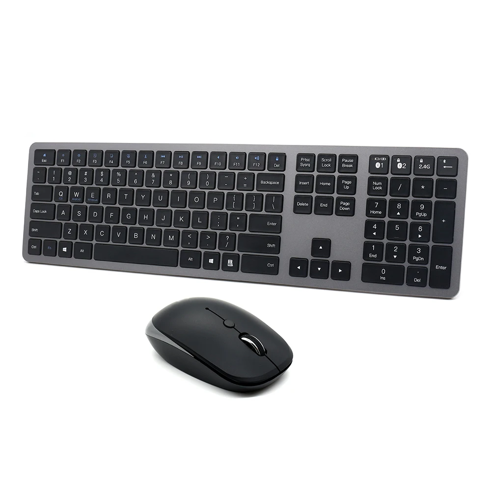 Ultra-thin Stock All In One Computer Best Wireless Mini BT Desktop Keyboard And Mouse Combo